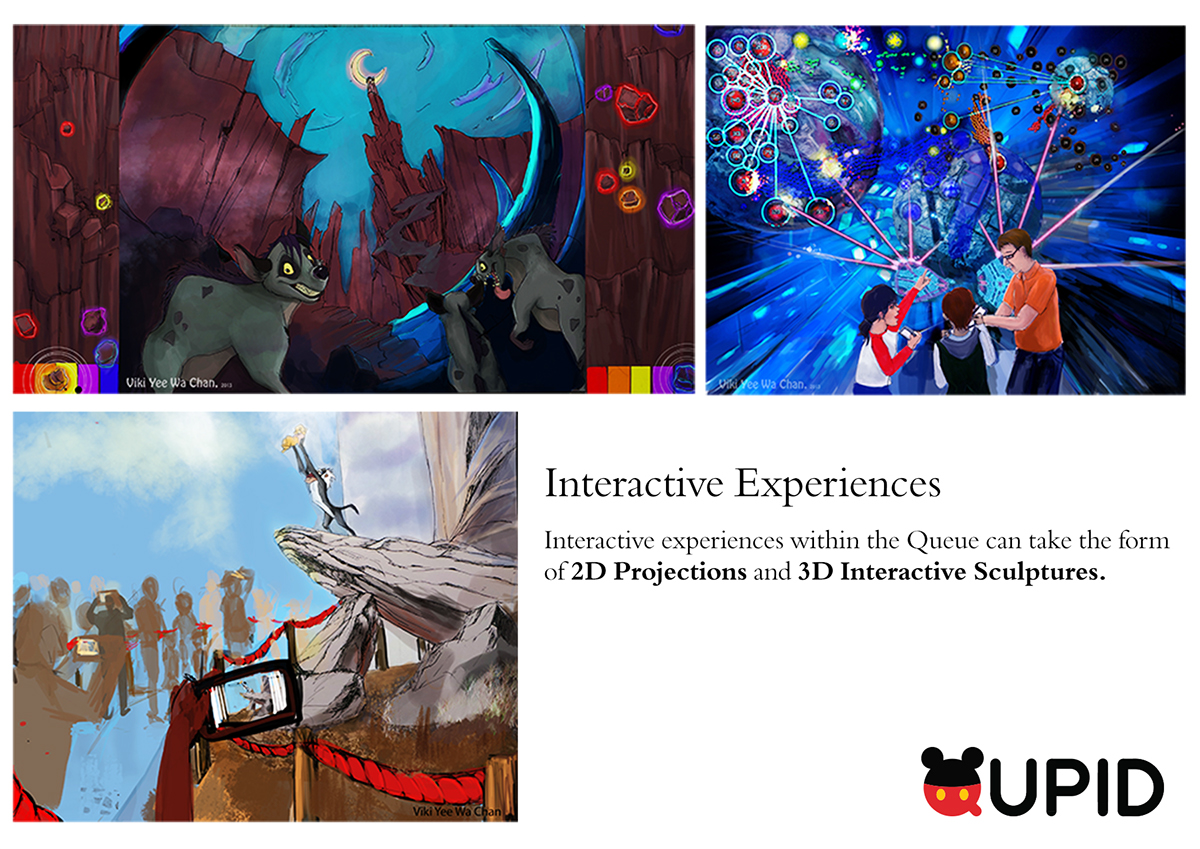 disney Disneyland queue imaginations Competition Theme Park interactive Augment Reality