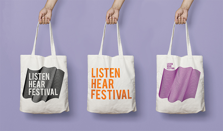 PADC  student skulls listen hear festival branding  festival finalist mental health