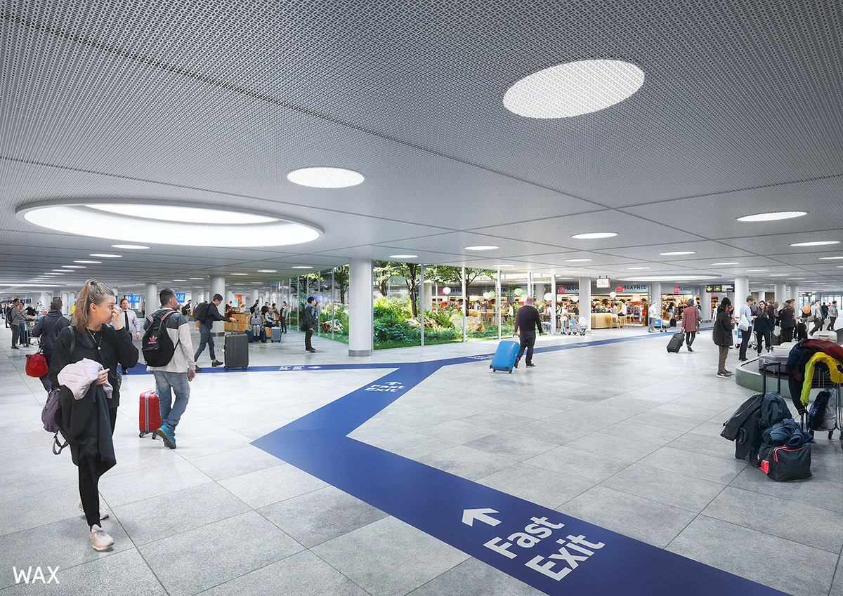 copenhagen airport denmark 3D archviz visualizations Shcmidt hammer lassen Rubow arkitekter Render CGI