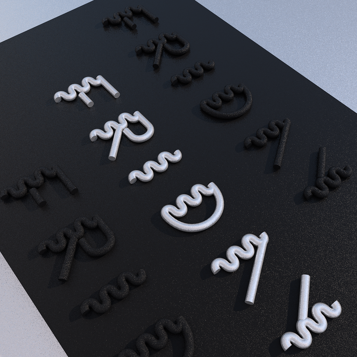 3D lettering type c4d maxon CGI Render cinema4d