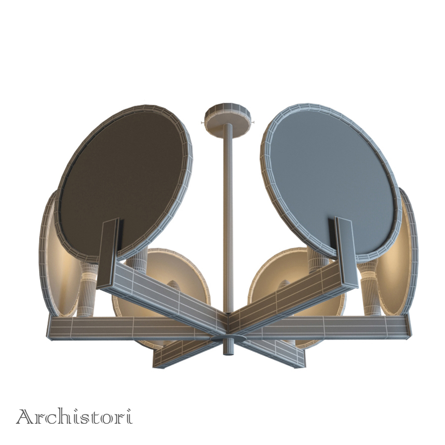 chandelier plate refractor round 3D 3dmodel