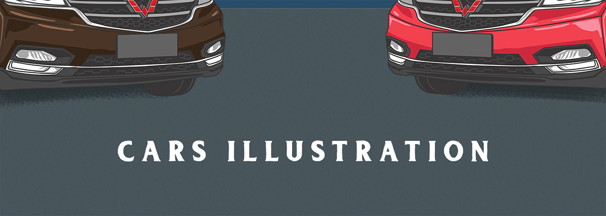 Cars ILLUSTRATION  editorial design  design magazine conceptual illustration Editorial Illustration brands social media creative content