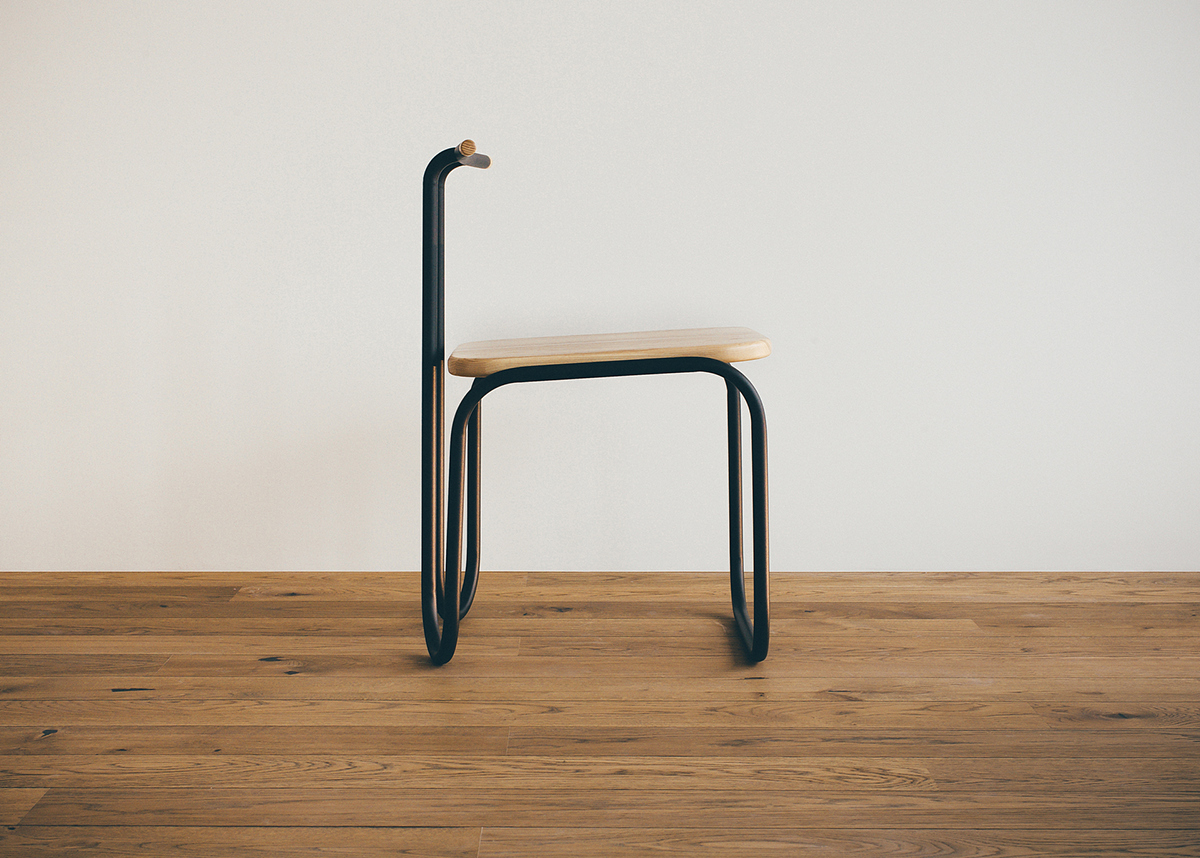 chair steel linedesign Minimalism
