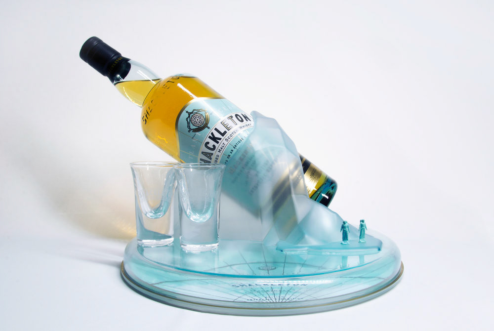 Display productdesign wine Whisky Liqueur Shackleton rock creative Fashion 