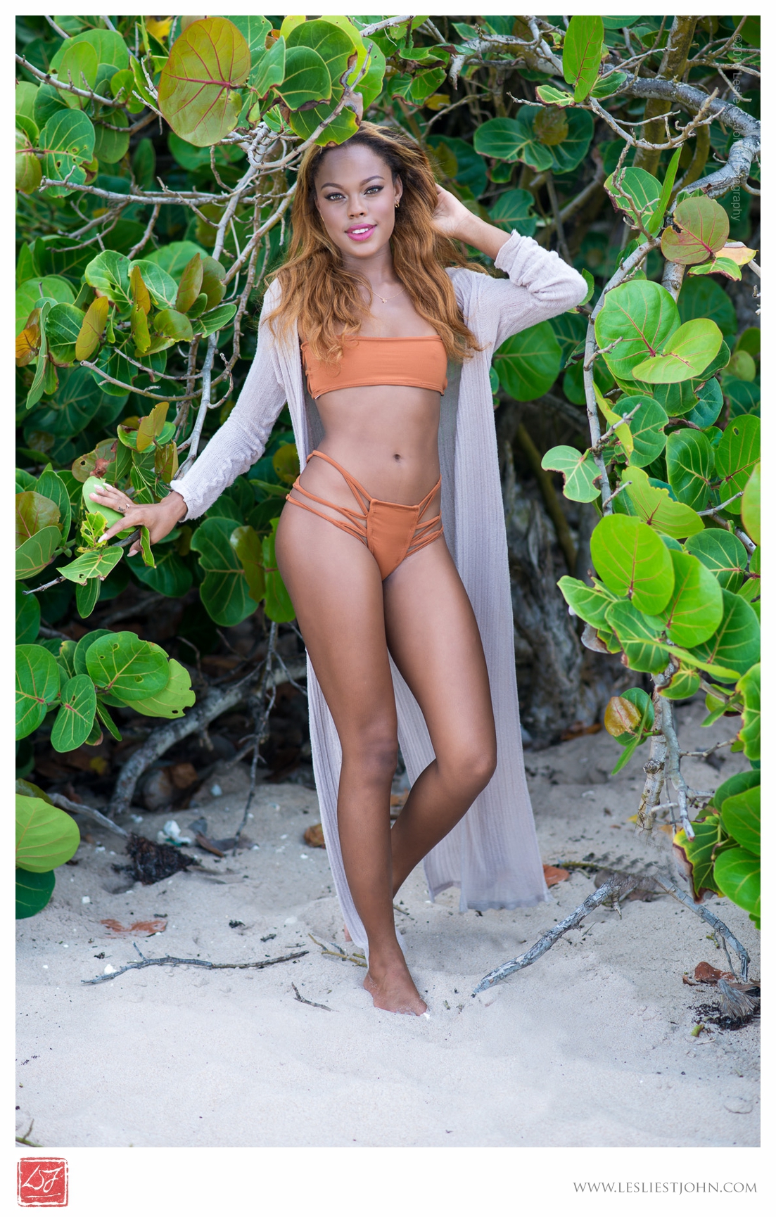 model swimsuit Barbados Caribbean beach bikini