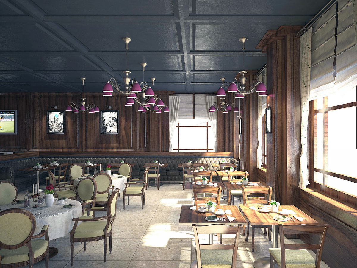 pub restaurant CGI 3dsmax Render visualisation
