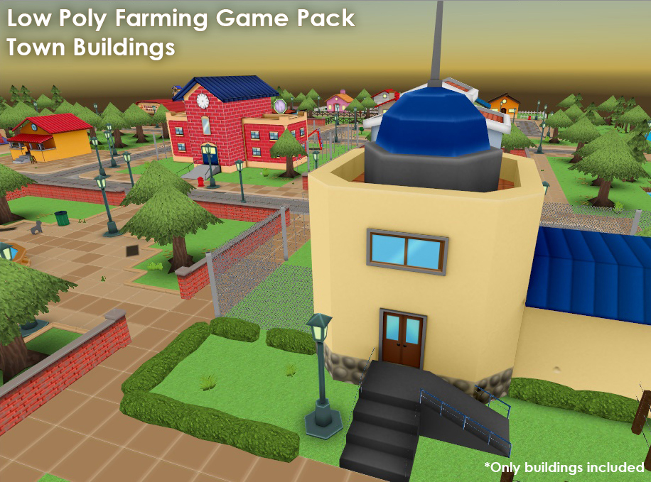 lowpoly Farming game mobile handpainted cartoon asset no filter textures
