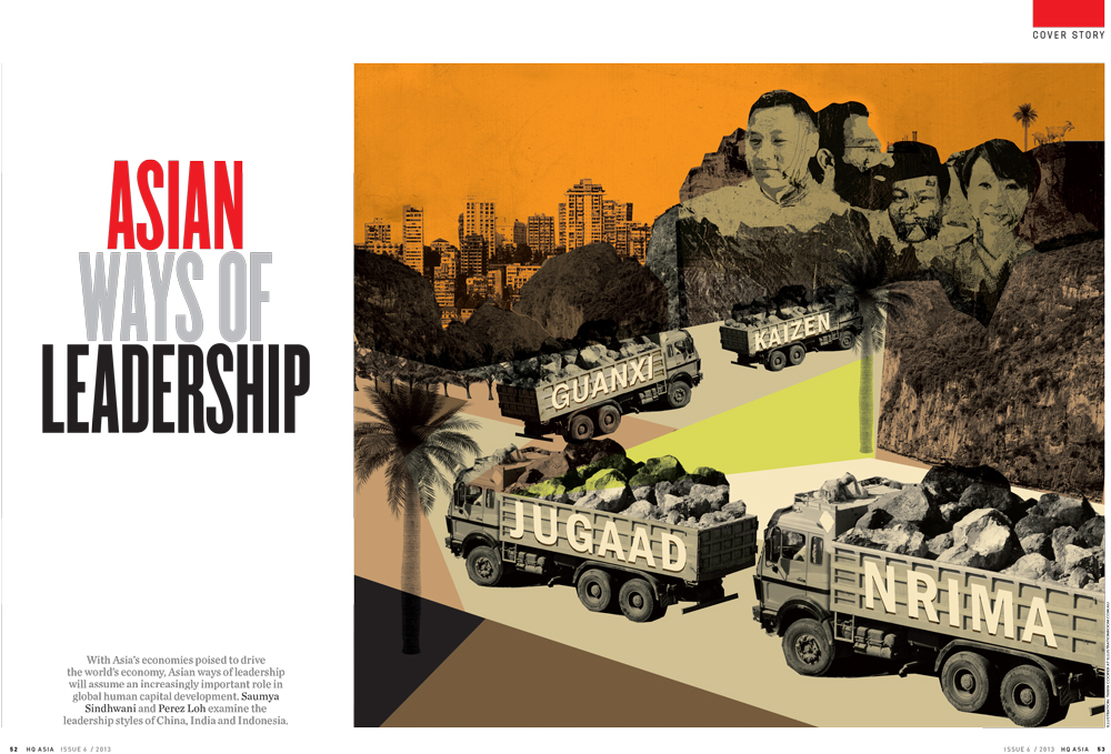 collage asia business corporate editorial Leadership