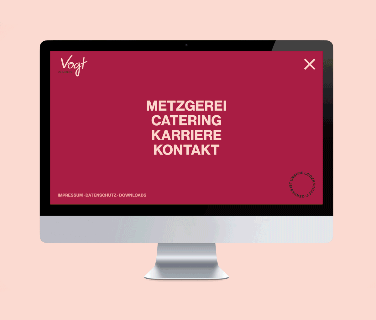 branding  butcher design metzger Screendesign Visual Communication Webdesign Website