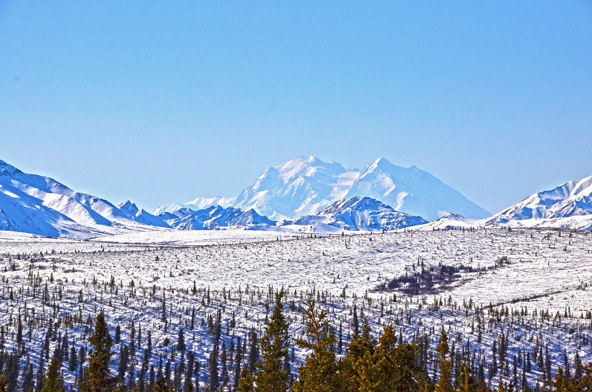 Alaska Mt.Mckinley denali national park mountains snow