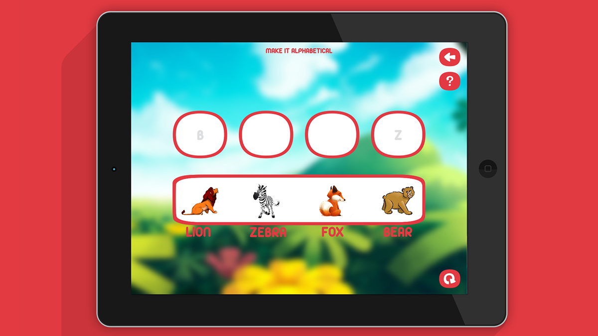 animal world  kids apps interactive learning app design