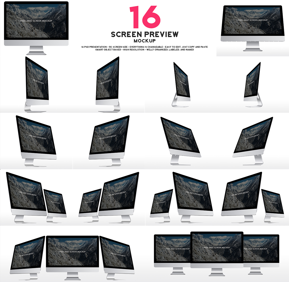 freebie Screen mockup imac mockup Mockup apple Website preview