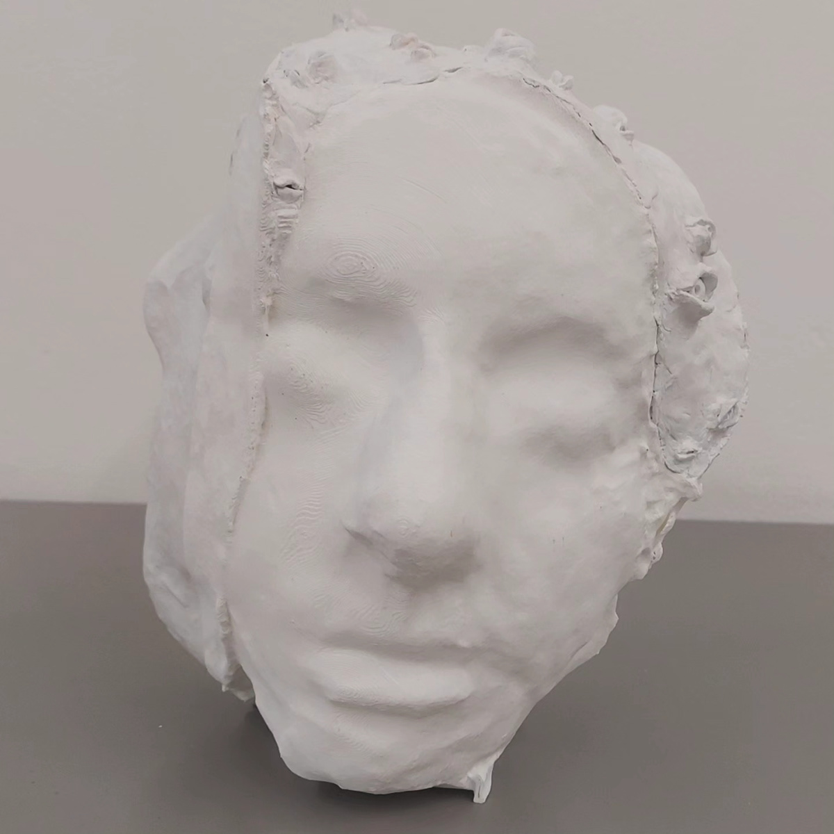 sculpture selfportrait 3D 3dprinted eyes art ILLUSTRATION  design visual identity