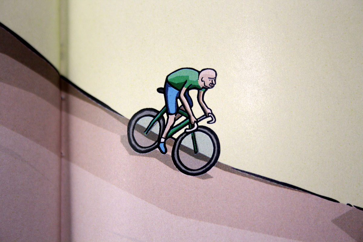graphic novel Cycling Bike pantani pressure doping print cycle race tour the france