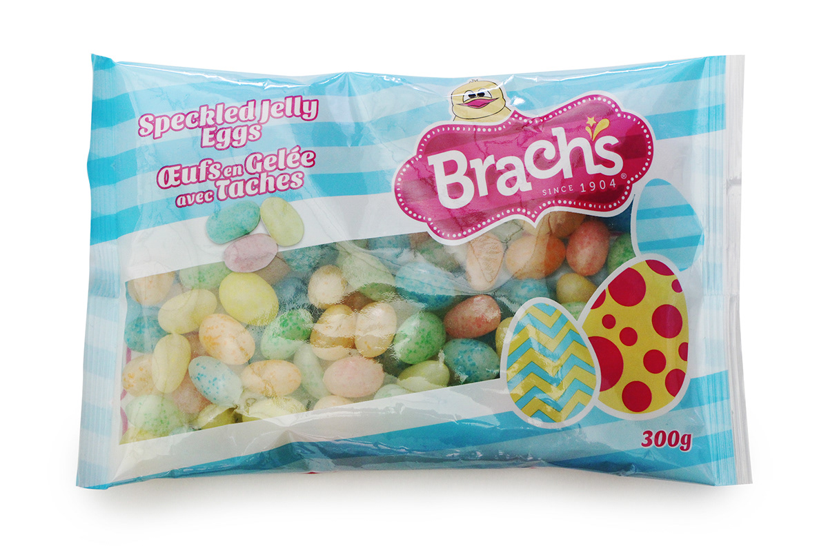 Candy CONFECTIONARY Easter blue pillow bag  brach's package design 