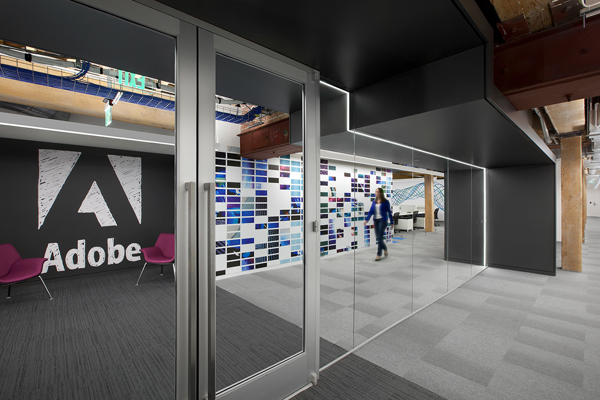 Adobe Offices branded environment Office Workplace Design