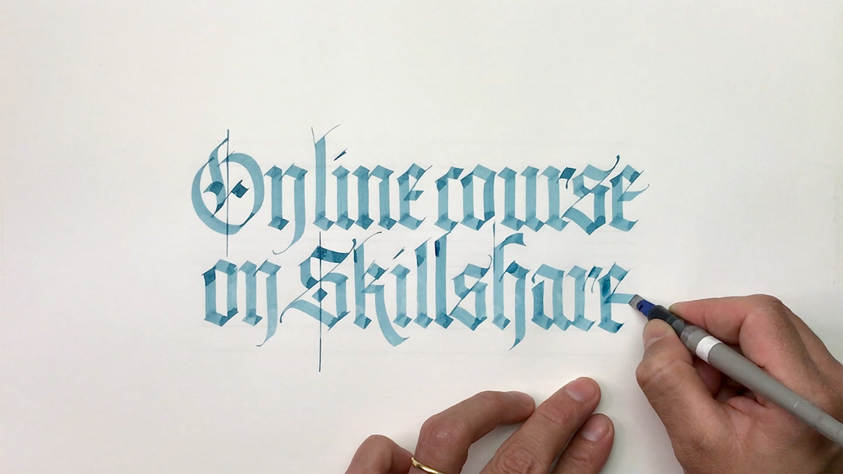 caligrafia CALLIGRAPHY CLASS curso de curso online lettering online class skillshare tipografia tutorial