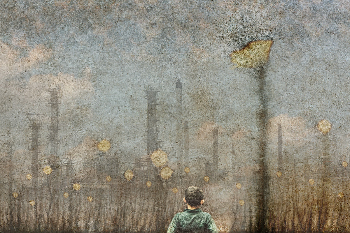 Air Quality, 2015, digital collage