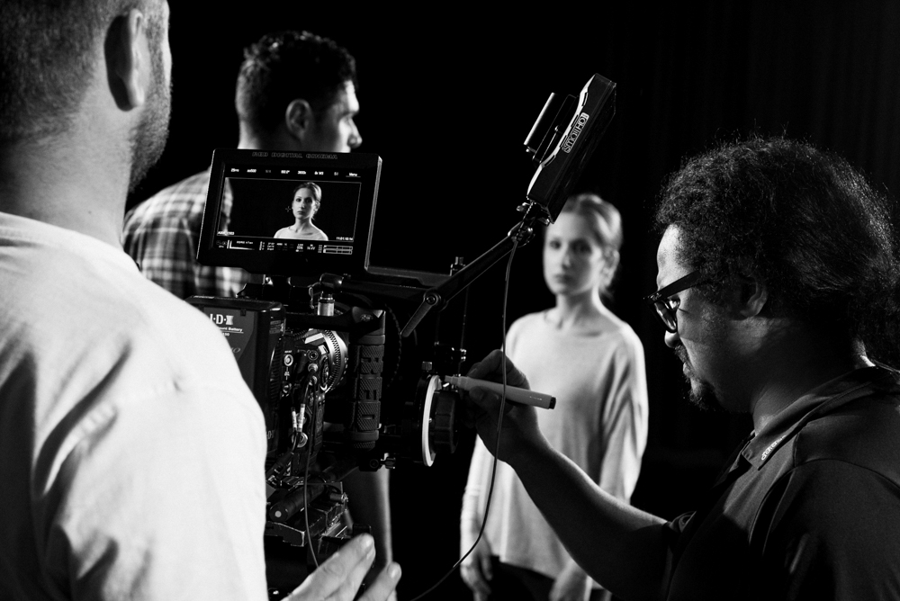 black and white behind the scenes web series stills photography