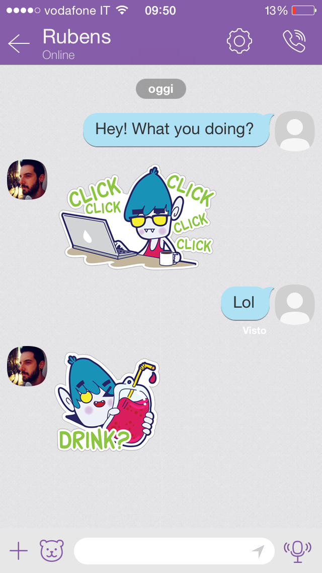 Adobe Portfolio viber app messenger instant messenger messenging app sticker stickers Character funny vampire