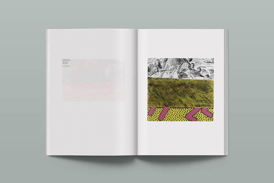 graphic design  editorial publication contemporary art British Council catalog Holly Gallacher print design  book design