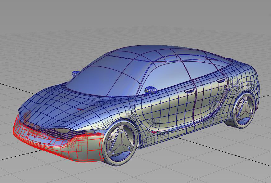 alias automotive subD concept 3D Nurbs