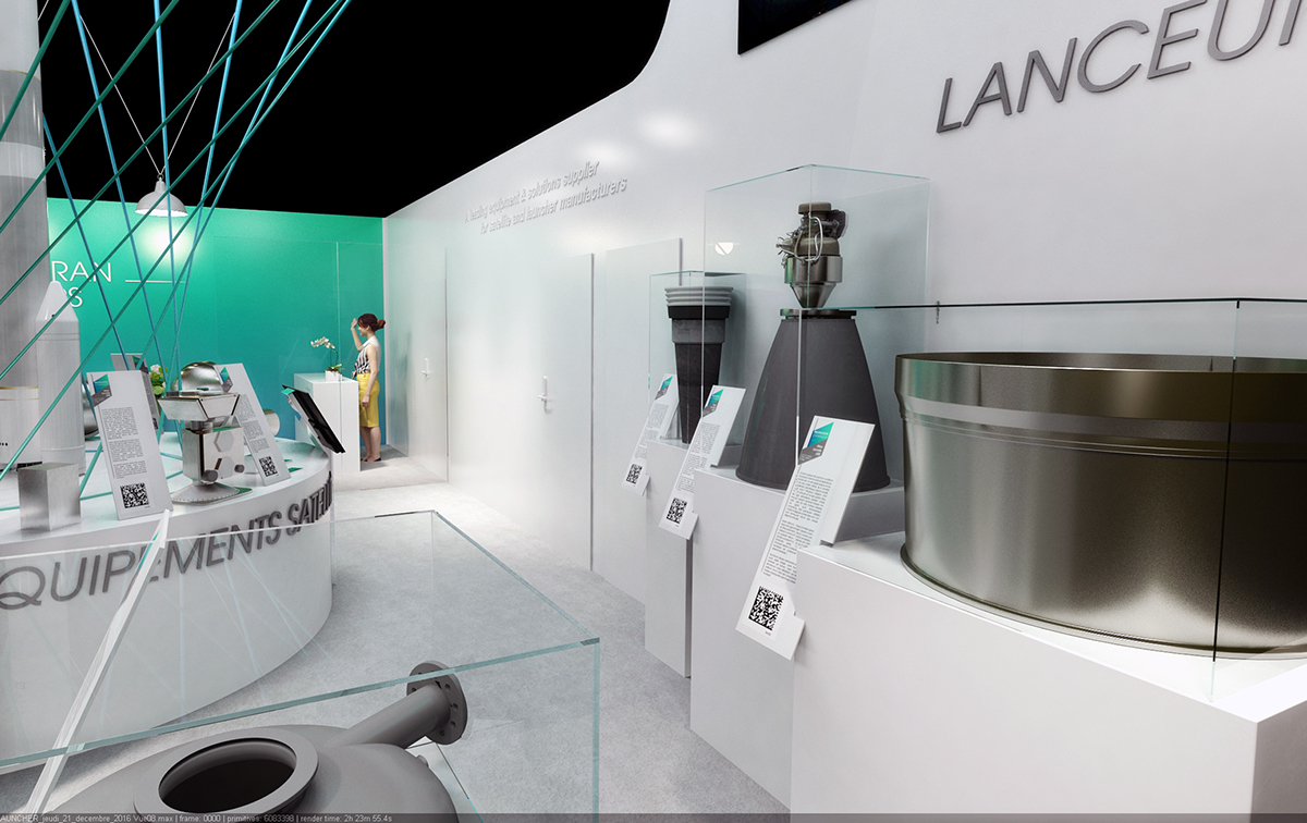 3D Stand Booth exhibition  launchers Space  Exhibition  design salon Show
