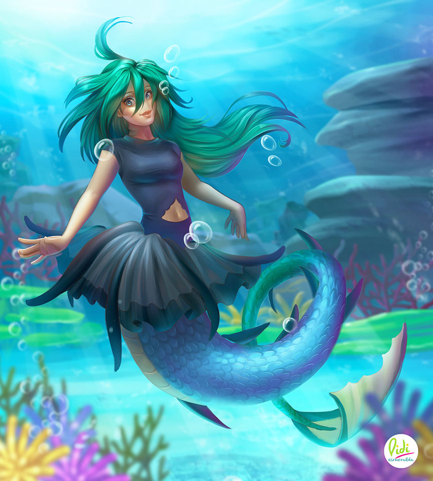 Little mermaid commission OC OmniJerBear and Kayozia. on Behance