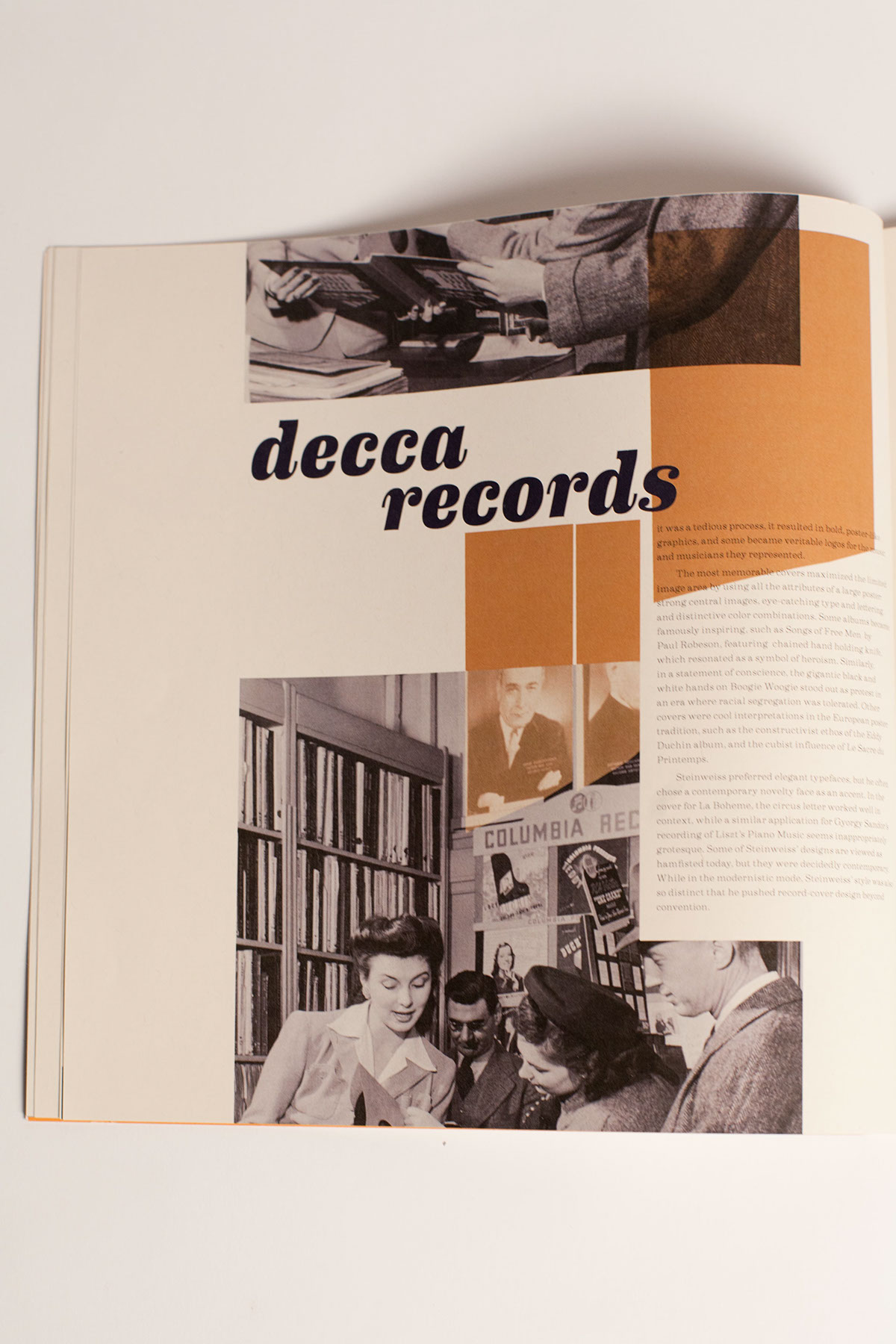 Alex Steinweiss colombia records visual identity book Hand Bound