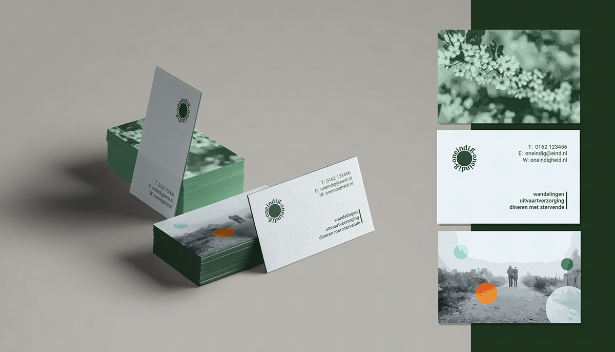porcelain Memory mandarin cypres visual identity presentation businesscards infinity Lemniscaat endless