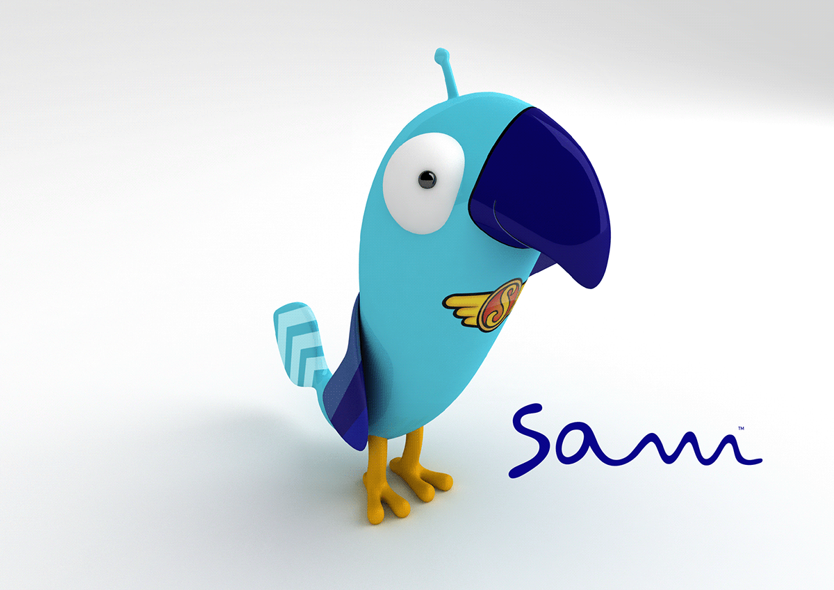 mascote SATA Rui kids bird
