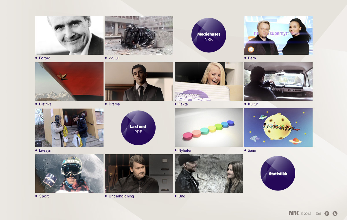 annual report tv nrk Layout
