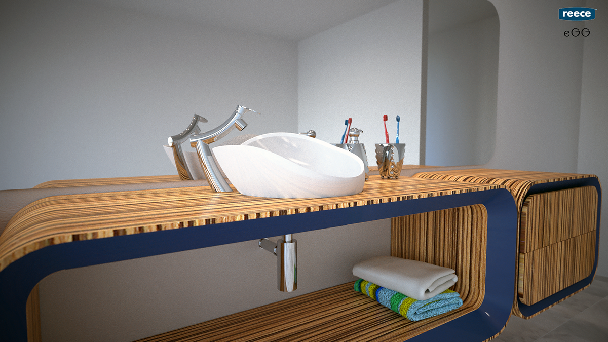 bathroom Interior design furniture 3D