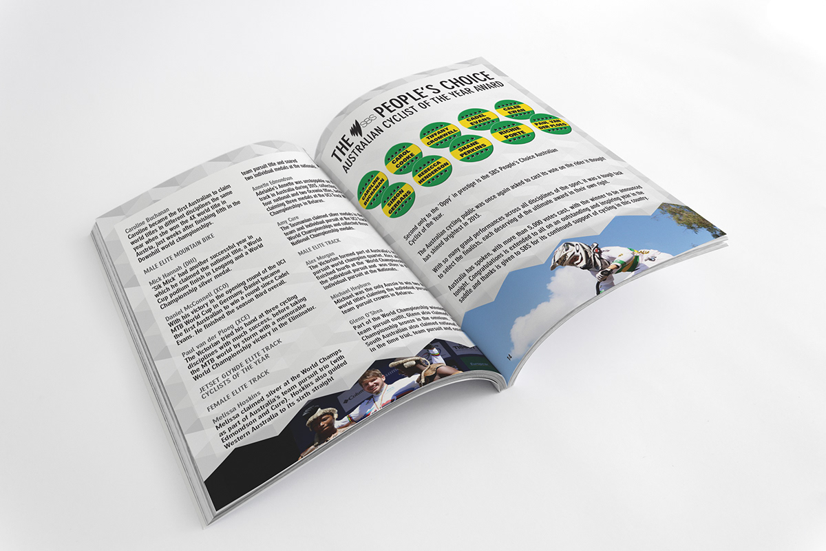 Cycling Australia Awards Program magazine publishing  
