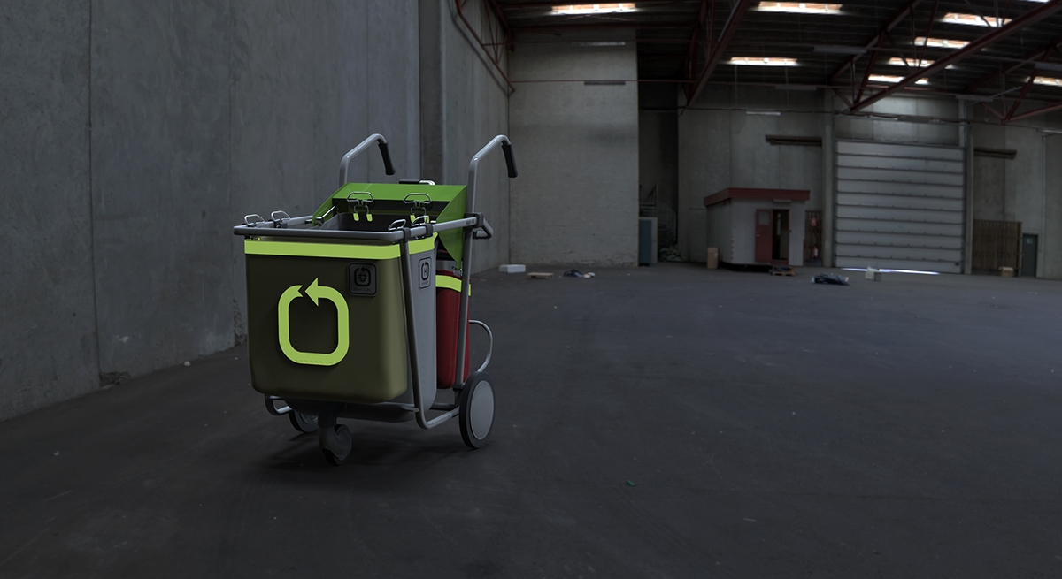 recycling cart saprofit Sustainable worker design for all responsible Social Innovation