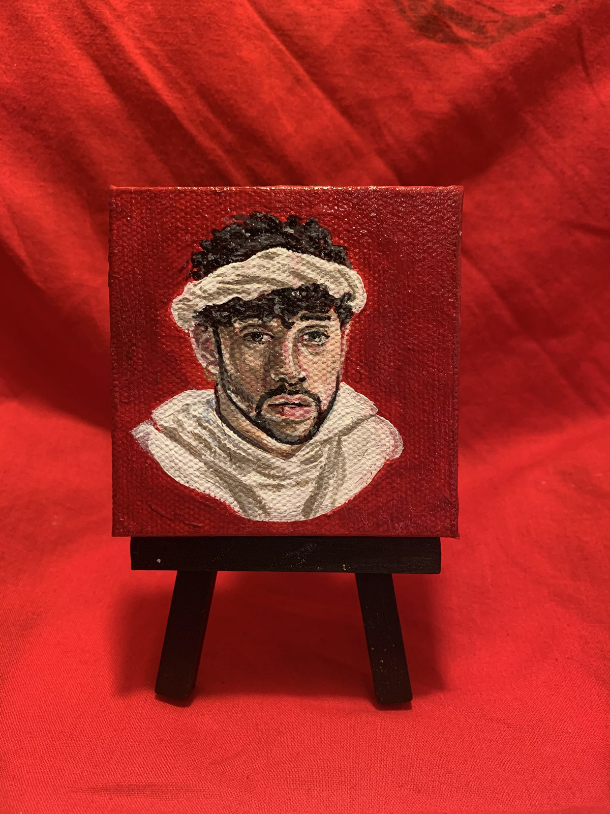 badbunny   Portraiture Realism cantinflas mexicanart tinypaintings