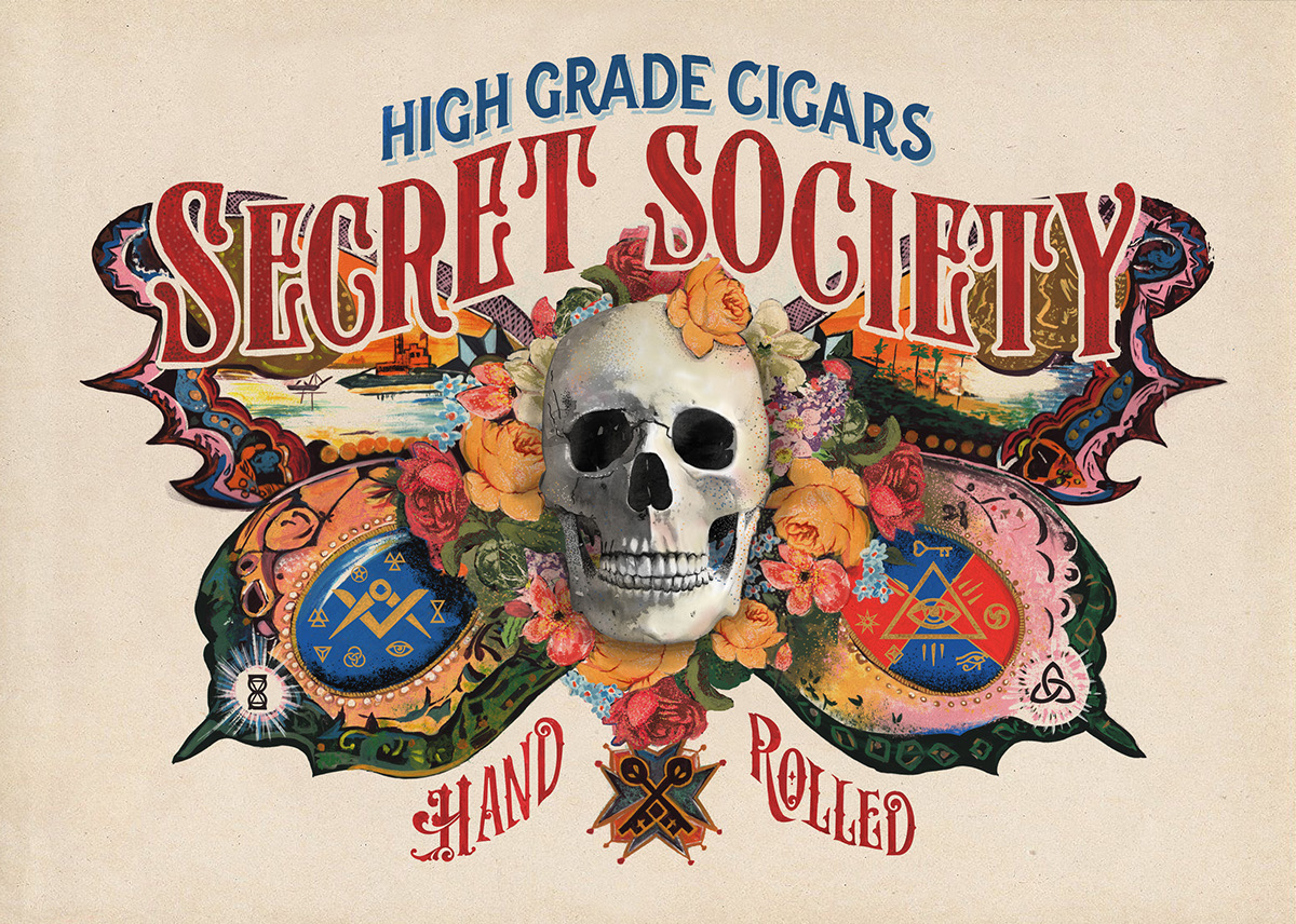 cigars labels branding  vintage secret society cigars ivy cigars ivy executive cigars golden goose cigars cigar labels Cigar Branding