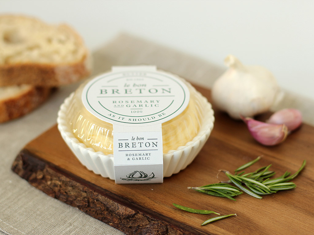 butter French design package identity