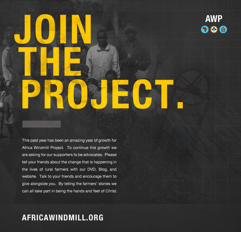windmill  Africa Project non-profit social yellow map machine invention water agriculture reform Booklet brochure grid