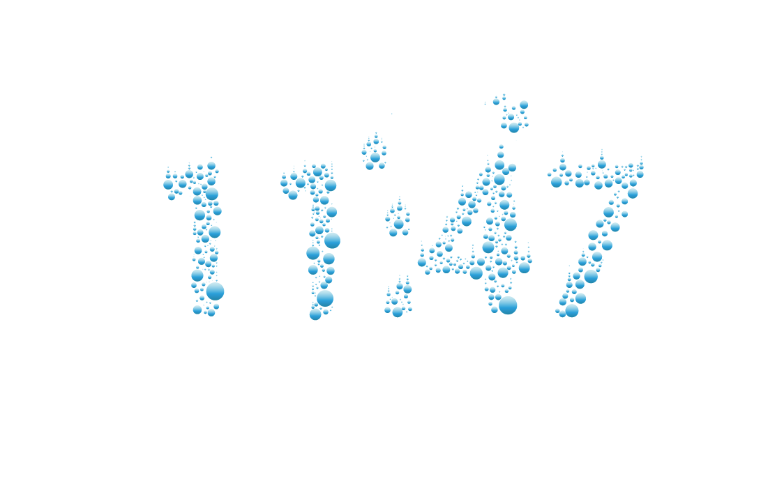 Illustrator photoshop numbers underwater graphic blue bubbles time