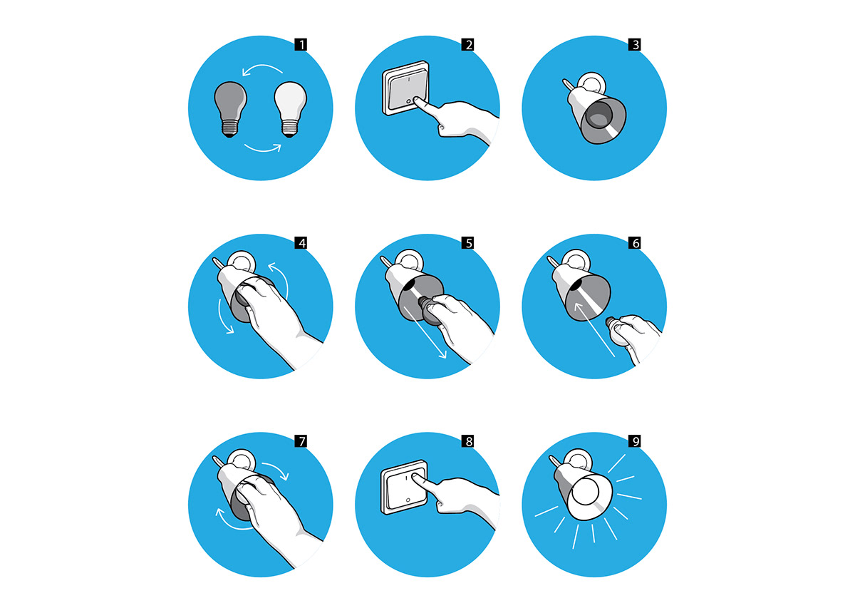 bulb infography diagram joao veras how to instructions