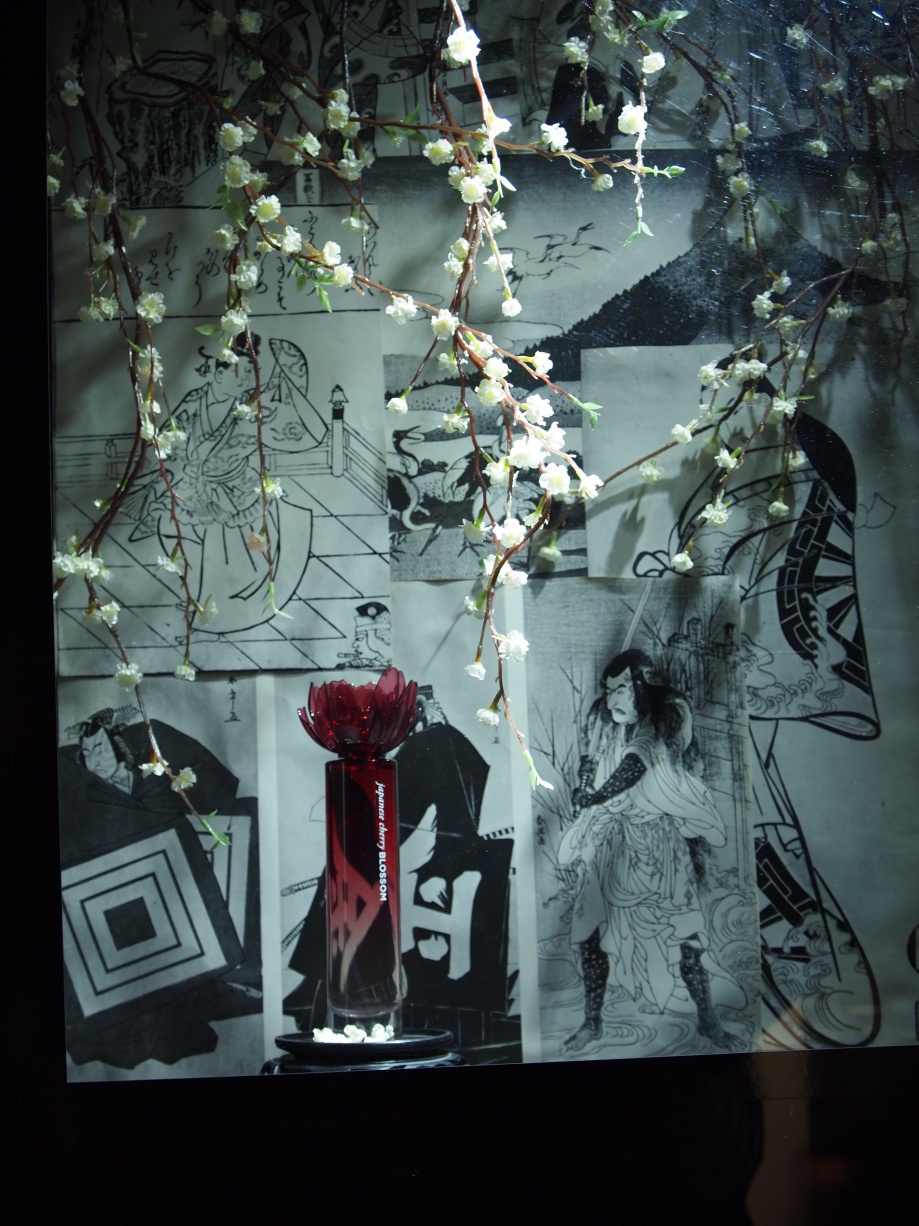 perfume sakura japanese art  print woodblock print Window Display Cherry Blossom