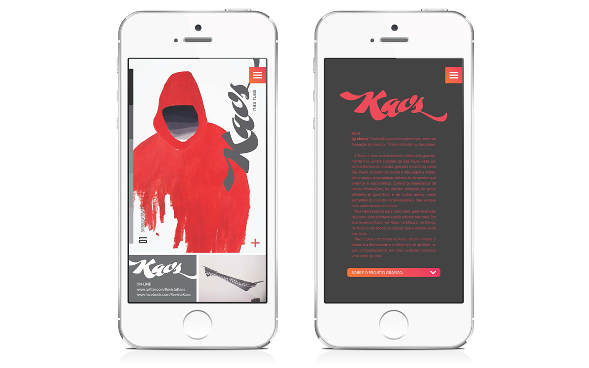 Adobe Portfolio app magazine mobile