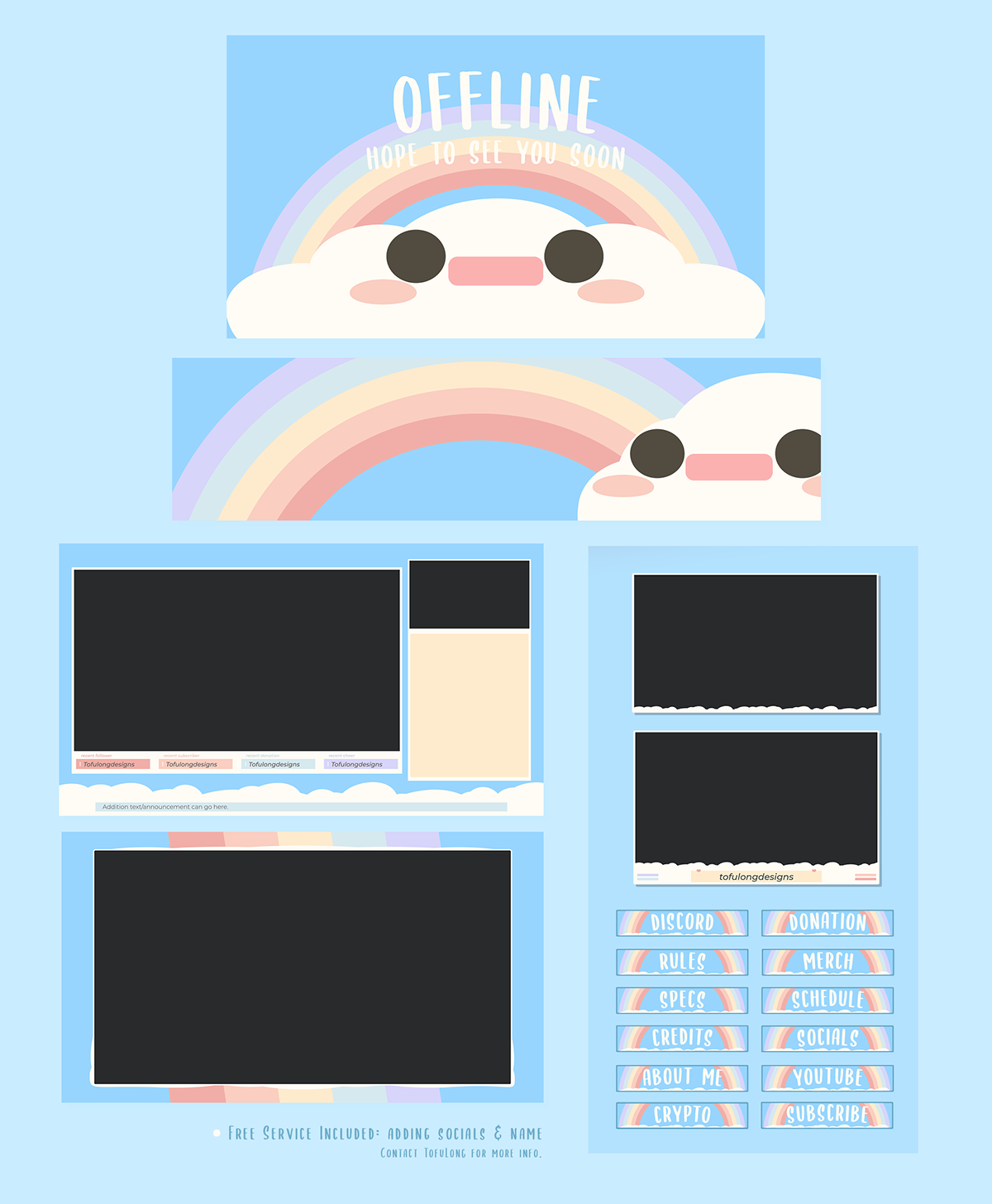 cute stream branding cute twitch design kawaii twitch overlay minimal stream branding minimal stream designs pokemon stream overlay pro stream branding simple twitch overlay vtuber twitch overlay