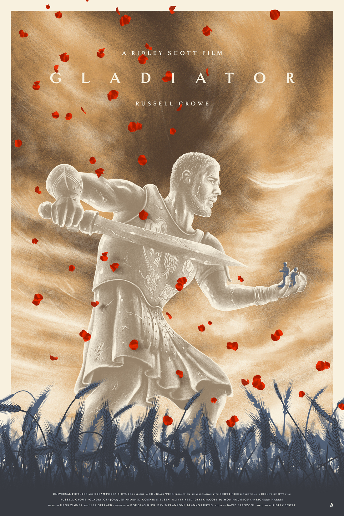 Gladiator Ridley Scott poster movie pop culture Eternity statue