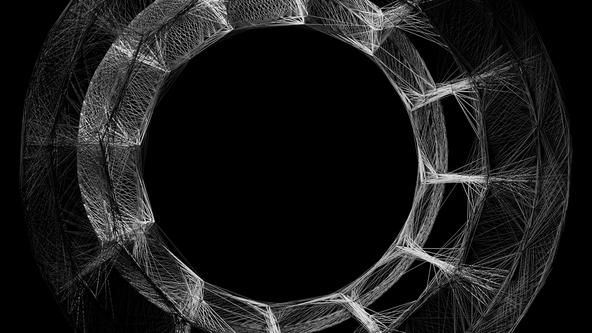 art houdini motion graphics  simulation spider's web neuron science Procedural ilia berg line animation