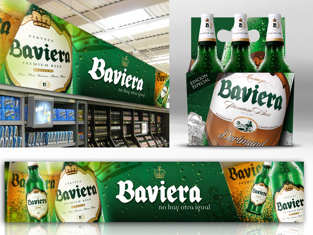 beverage Baviera environmental beer pop Point of Purchase cooler