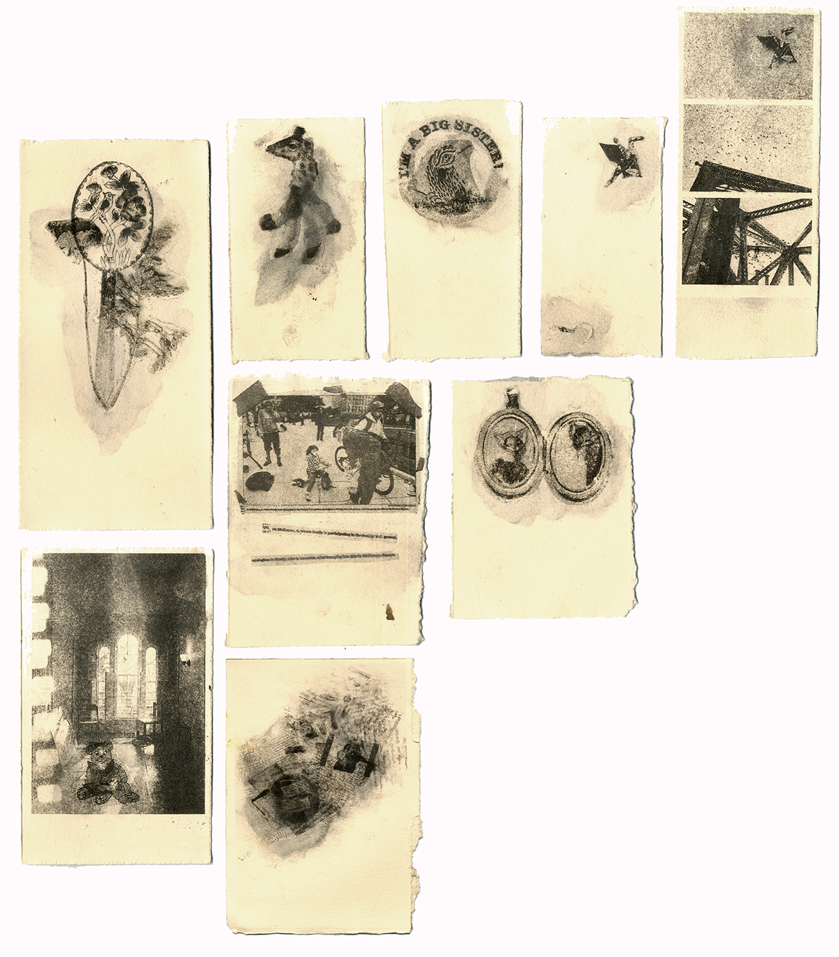 home printmaking photo transfer prints Memory