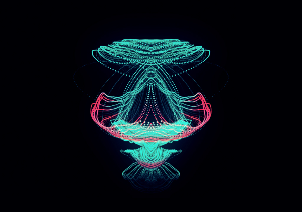lilian liliangorini   gorini   trapcode form animation  Computer Art motion designer jelly fish  creature Pixel Park superuber digital creature 