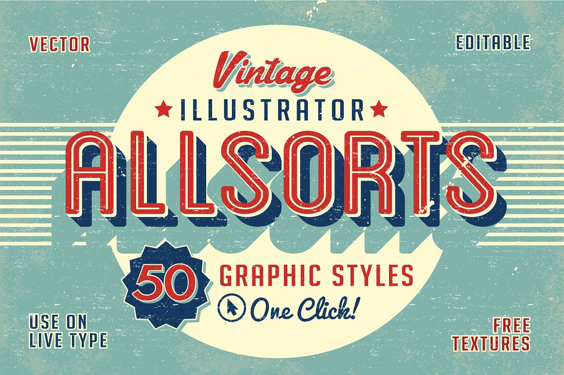 vintage typography   Retro graphic style 1950s 1970s Signage